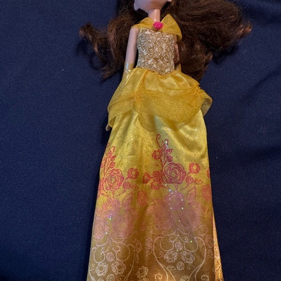 Disney Princess Belle Dress/Costume Size Small with matching Disney Doll - Picture 10 of 15